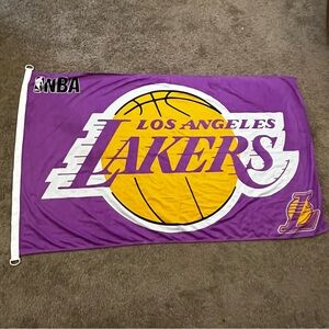 NBA LA Lakers Basketball 3x5’ Flag in Purple